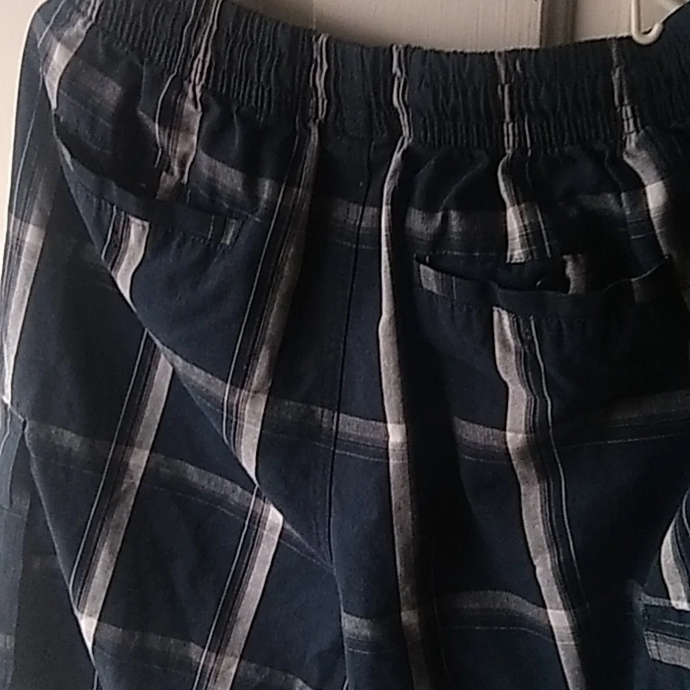 Y2k shaka wear shorts Mens size large blue plaid - Picture 6 of 6